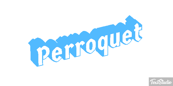 Perroquet Effet de texte