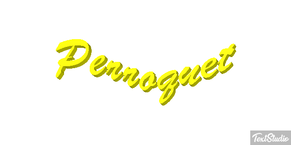 Perroquet Effet de texte