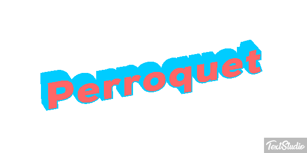 Perroquet Effet de texte