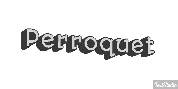Perroquet Effet de texte