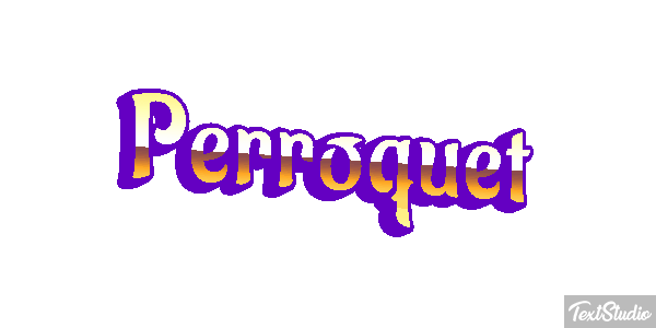 Perroquet Effet de texte