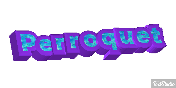 Perroquet Effet de texte