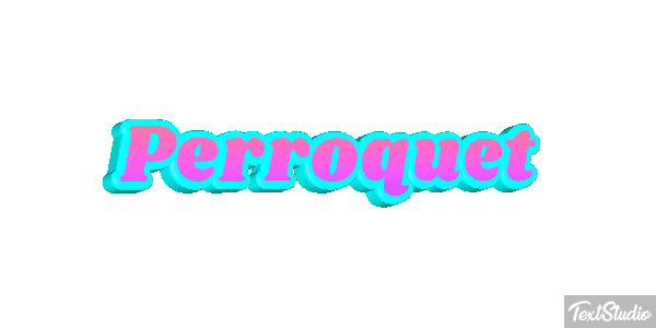 Perroquet Effet de texte