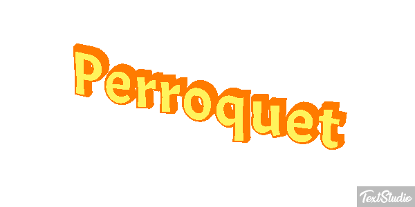 Perroquet Effet de texte
