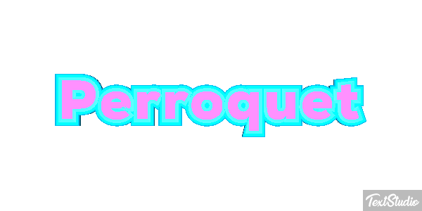 Perroquet Effet de texte