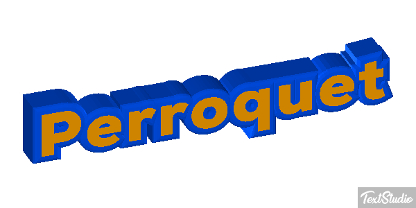 Perroquet Effet de texte