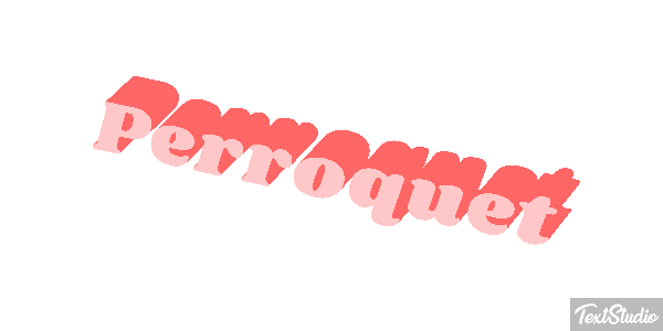 Perroquet Effet de texte