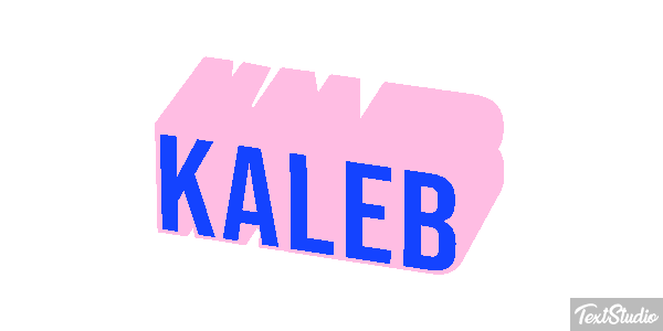 Kaleb Text effect