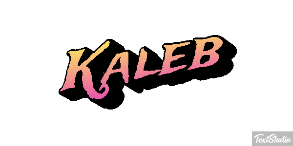 Kaleb Text effect