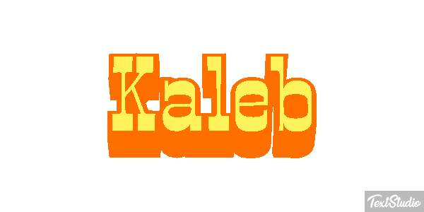Kaleb Text effect