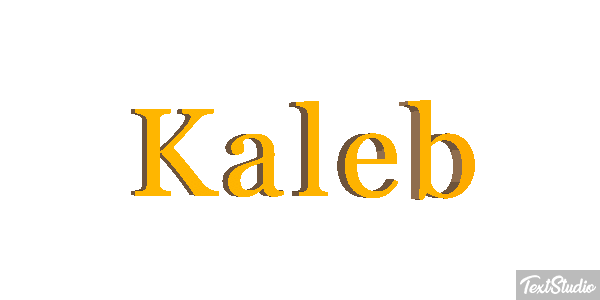 Kaleb Text effect