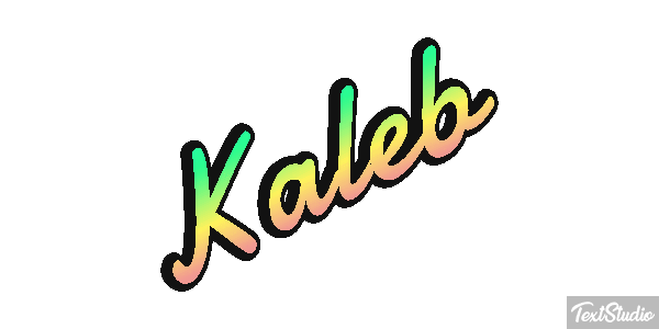 Kaleb Text effect