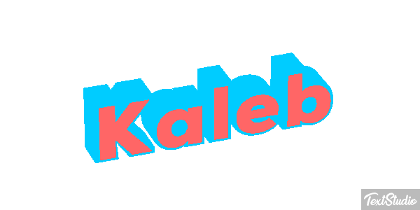Kaleb Text effect
