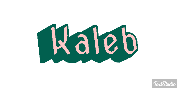 Kaleb Text effect
