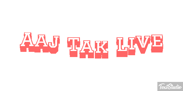 Áaj Tak Live Texteffekt