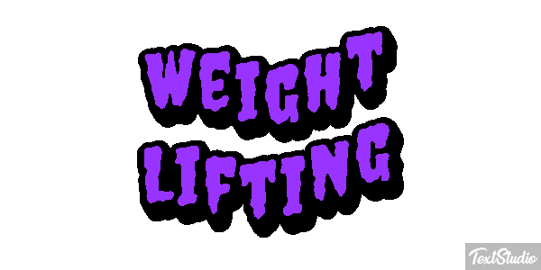 Weight Lifting Text effect