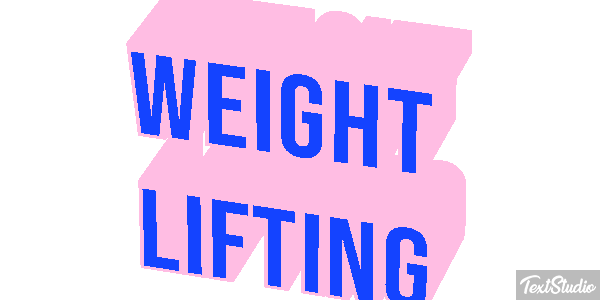 Weight Lifting Text effect