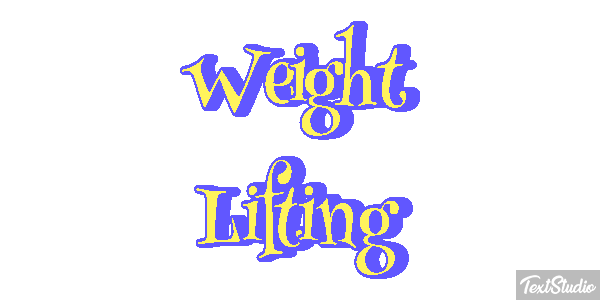 Weight Lifting Text effect