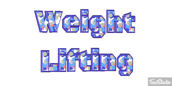 Weight Lifting Text effect