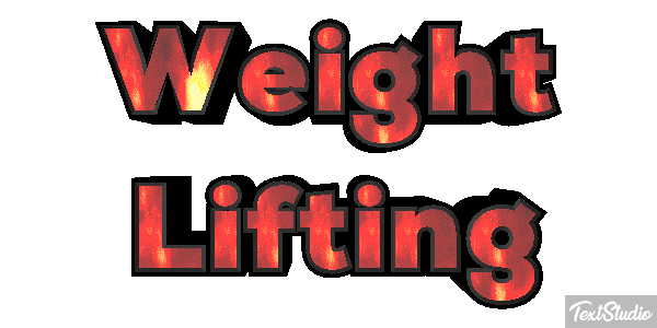 Weight Lifting Text effect