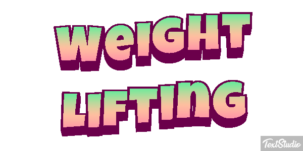 Weight Lifting Text effect