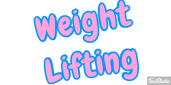 Weight Lifting Text effect