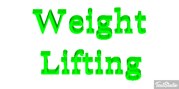Weight Lifting Text effect