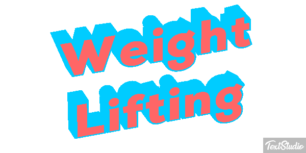 Weight Lifting Text effect