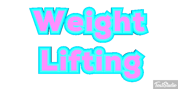 Weight Lifting Text effect