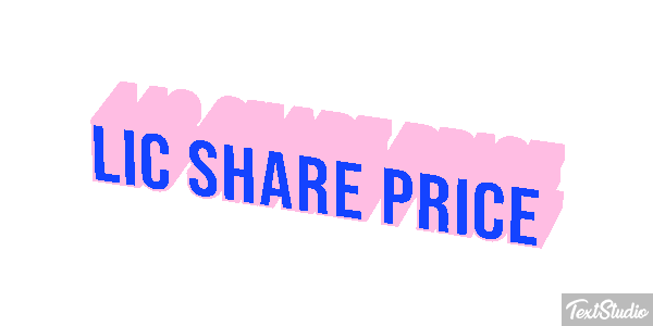 Lic Share Price Efekt tekstowy