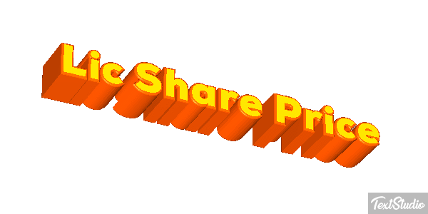 Lic Share Price Efekt tekstowy