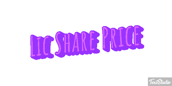 Lic Share Price Efekt tekstowy