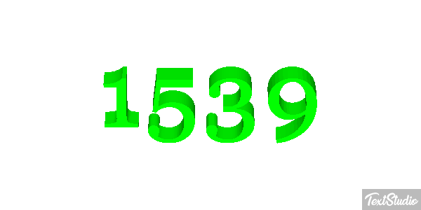 1539 Efekt tekstowy