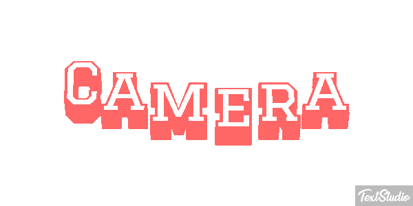 Camera Efecto de texto