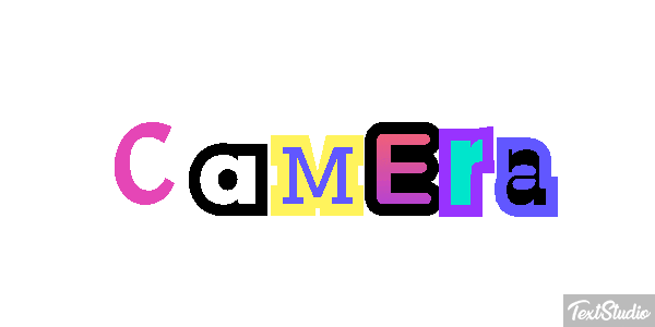 Camera Efecto de texto