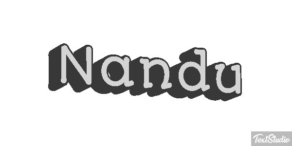 Nandu Texteffekt