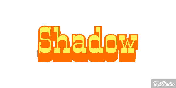 Shadow Efekt tekstowy