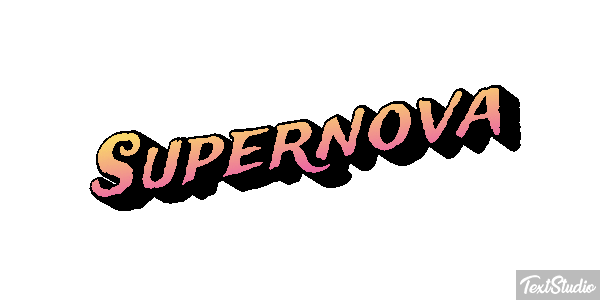 Supernova Text effect