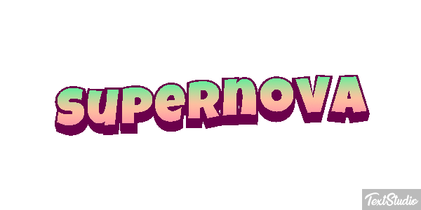 Supernova Text effect