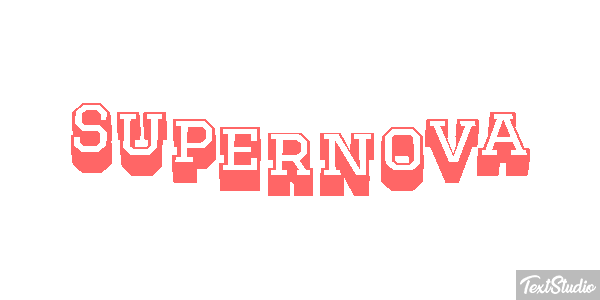 Supernova Text effect
