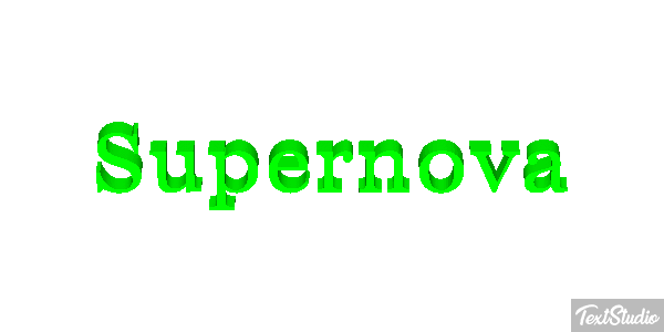 Supernova Text effect