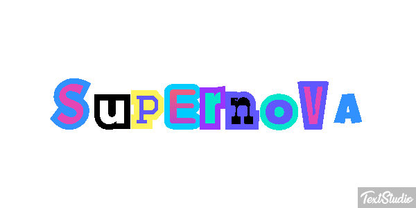 Supernova Text effect