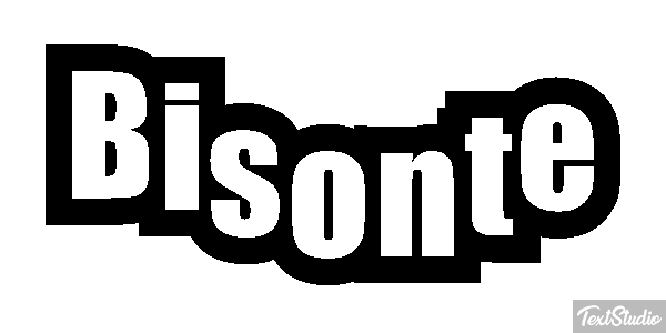 Bisonte Efecto de texto