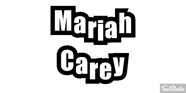 Mariah Carey テキスト効果