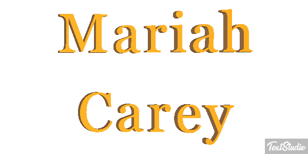 Mariah Carey テキスト効果