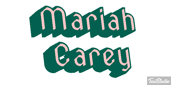 Mariah Carey テキスト効果