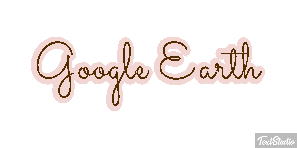 Google Earth Text effect
