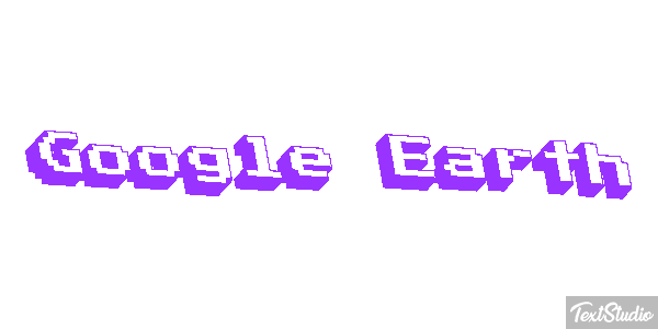 Google Earth Text effect