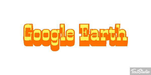 Google Earth Text effect