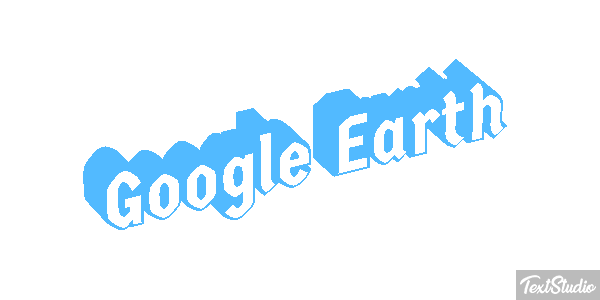 Google Earth Text effect